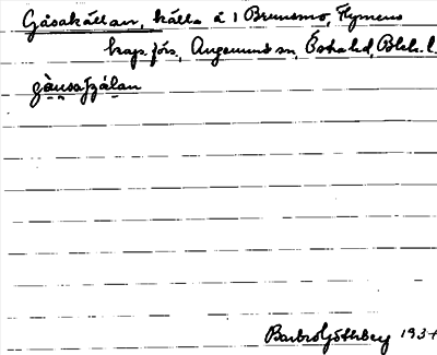 Bild på arkivkortet för arkivposten Gåsakällan