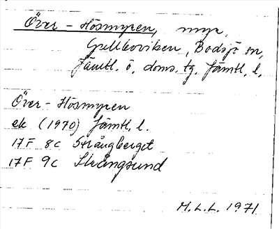 Bild på arkivkortet för arkivposten Över-Hösmyren