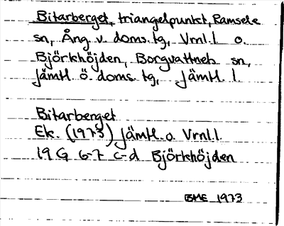 Bild på arkivkortet för arkivposten Bitarberget
