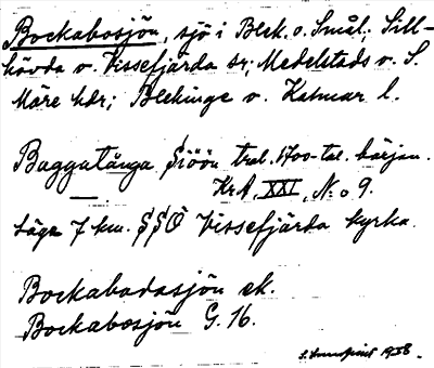 Bild på arkivkortet för arkivposten Bockabosjön