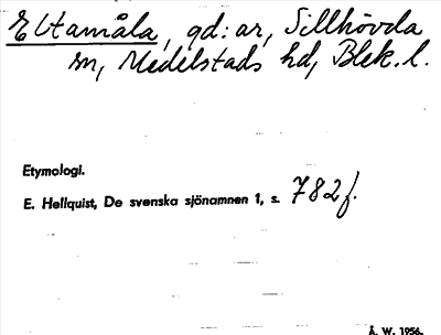 Bild på arkivkortet för arkivposten Eltamåla