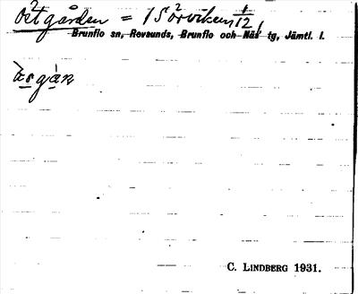 Bild på arkivkortet för arkivposten Östgården = 1 Sörviken