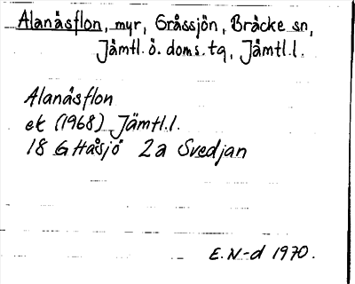 Bild på arkivkortet för arkivposten Alanäsflon