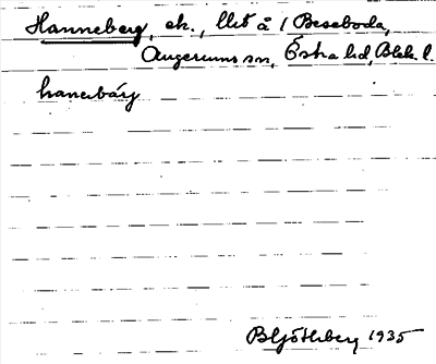 Bild på arkivkortet för arkivposten Hanneberg