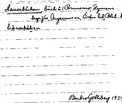Bild på arkivkortet för arkivposten Hansabäcken
