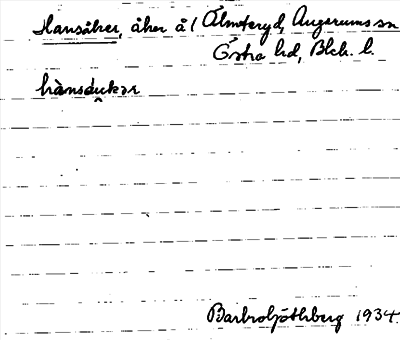 Bild på arkivkortet för arkivposten Hansåker