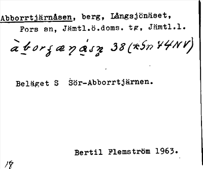 Bild på arkivkortet för arkivposten Abborrtjärnåsen