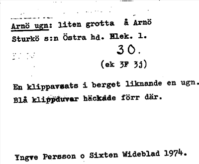 Bild på arkivkortet för arkivposten Arnö ugn