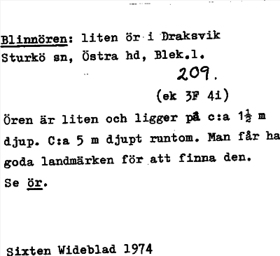 Bild på arkivkortet för arkivposten Blinnören