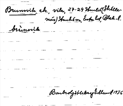 Bild på arkivkortet för arkivposten Brunsvik