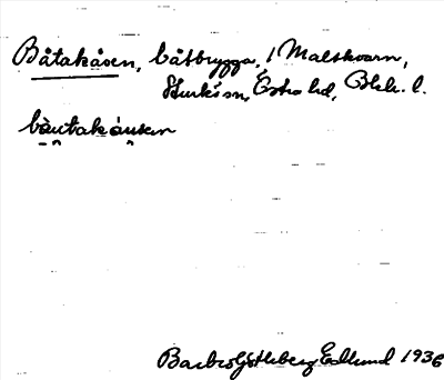 Bild på arkivkortet för arkivposten Båtakåsen