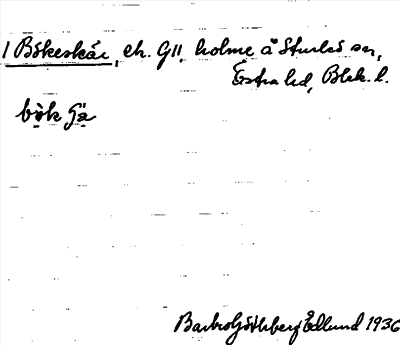 Bild på arkivkortet för arkivposten Bökeskär