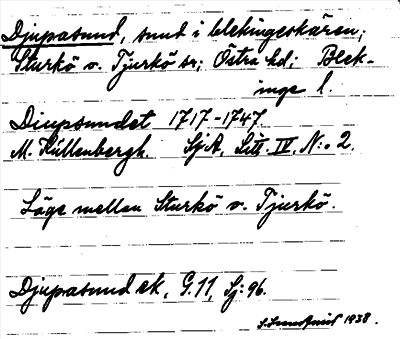 Bild på arkivkortet för arkivposten Djupasund