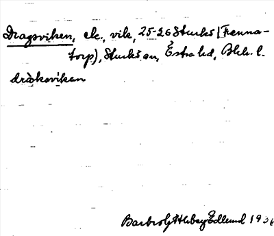 Bild på arkivkortet för arkivposten Dragsviken