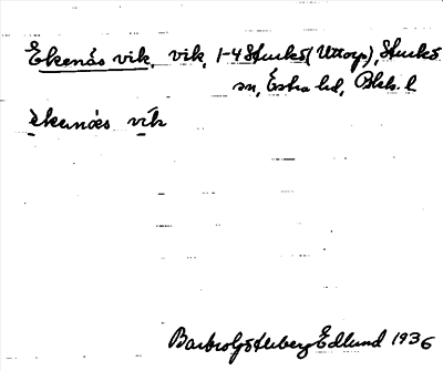 Bild på arkivkortet för arkivposten Ekenäs vik