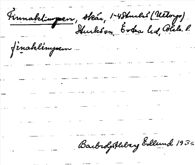 Bild på arkivkortet för arkivposten Finnaklimpen