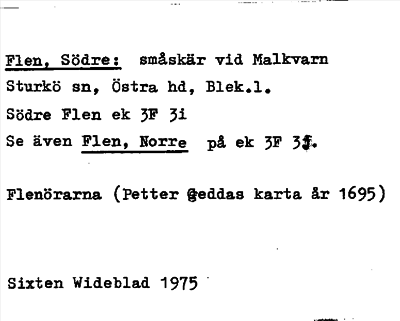 Bild på arkivkortet för arkivposten Flen, Södre