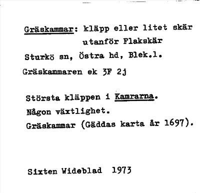 Bild på arkivkortet för arkivposten Gräskammar