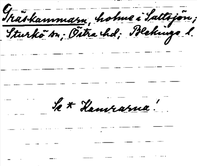 Bild på arkivkortet för arkivposten Gräskammarn
