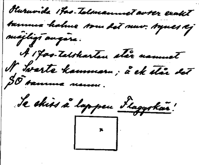 Bild på baksidan av arkivkortet för arkivposten Gräskammarn