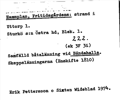 Bild på arkivkortet för arkivposten Hamnplan, Fritidsgårdens