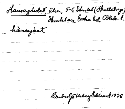 Bild på arkivkortet för arkivposten Hansagärdet