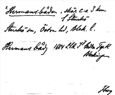 Bild på arkivkortet för arkivposten *Hermansbåden