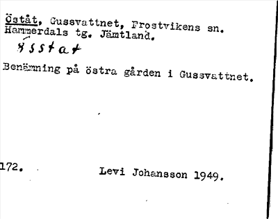 Bild på arkivkortet för arkivposten Öståt