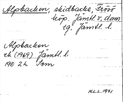 Bild på arkivkortet för arkivposten Alpbacken