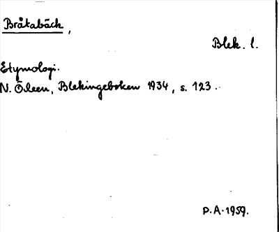 Bild på arkivkortet för arkivposten Bråkabäck