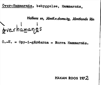 Bild på arkivkortet för arkivposten Över-Hammarnäs
