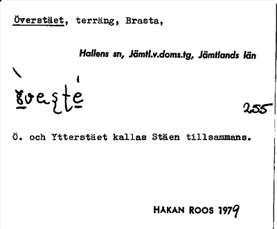 Bild på arkivkortet för arkivposten Överstäet
