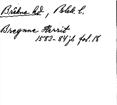 Bild på arkivkortet för arkivposten Bräkne hd