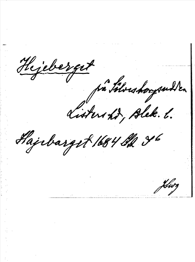 Bild på arkivkortet för arkivposten Hejeberget