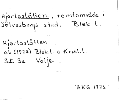 Bild på arkivkortet för arkivposten Hjortaslätten