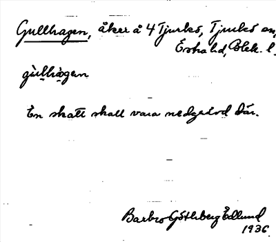 Bild på arkivkortet för arkivposten Gullhagen
