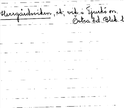 Bild på arkivkortet för arkivposten Herrgårdsviken