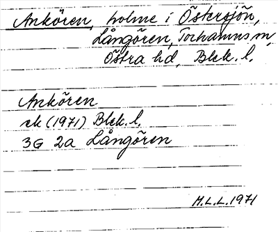 Bild på arkivkortet för arkivposten Ankören