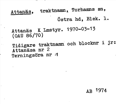 Bild på arkivkortet för arkivposten Attanäs