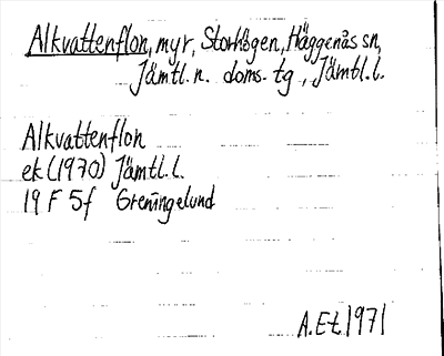 Bild på arkivkortet för arkivposten Alkvattenflon