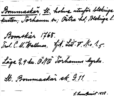 Bild på arkivkortet för arkivposten Bommaskär, St.