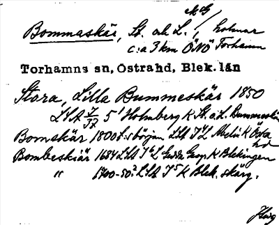 Bild på arkivkortet för arkivposten Bommaskär