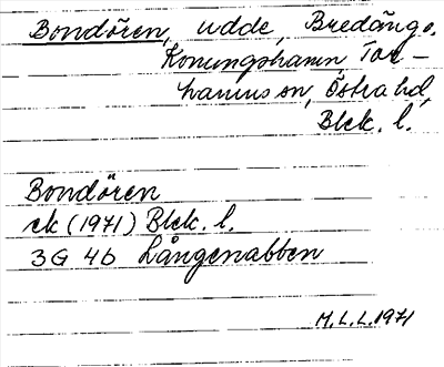 Bild på arkivkortet för arkivposten Bondören