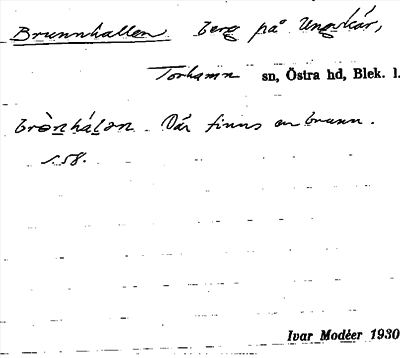 Bild på arkivkortet för arkivposten Brunnhallen