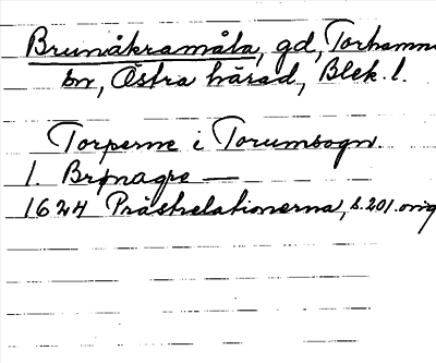 Bild på arkivkortet för arkivposten Brunåkramåla