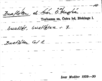 Bild på arkivkortet för arkivposten Buaflöten