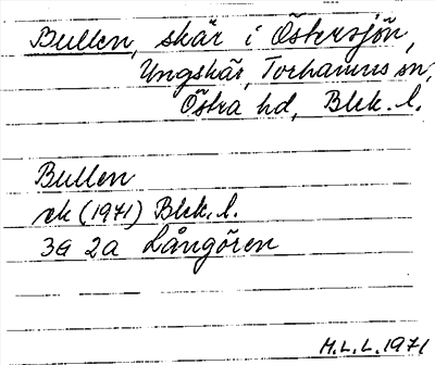 Bild på arkivkortet för arkivposten Bullen