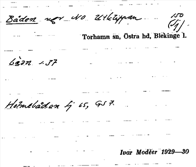 Bild på arkivkortet för arkivposten Båden