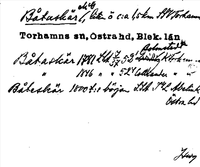 Bild på arkivkortet för arkivposten Båtaskär