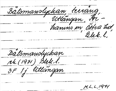 Bild på arkivkortet för arkivposten Båtsmanslyckan